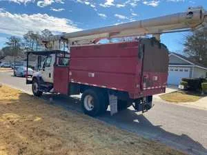 The Wood Doctor service truck on site